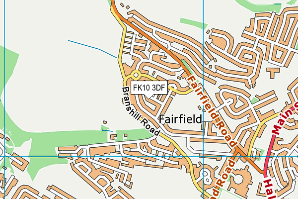 FK10 3DF map - OS VectorMap District (Ordnance Survey) FK10 3DF map - OS VectorMap District (Ordnance Survey)