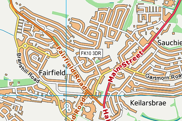 FK10 3DR map - OS VectorMap District (Ordnance Survey) FK10 3DR map - OS VectorMap District (Ordnance Survey)