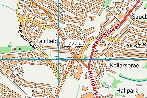 FK10 3FD map - OS VectorMap District (Ordnance Survey)