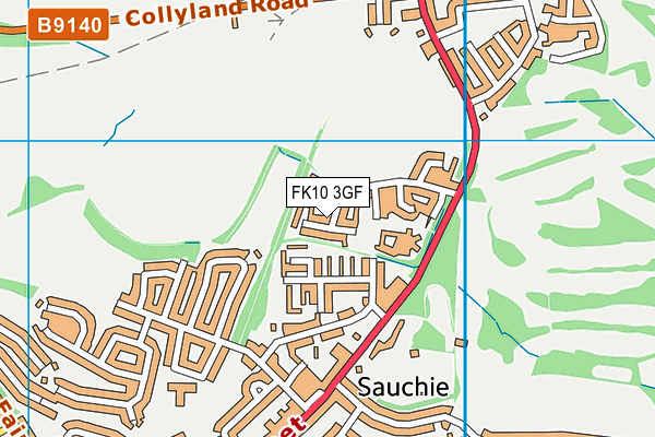 FK10 3GF map - OS VectorMap District (Ordnance Survey)