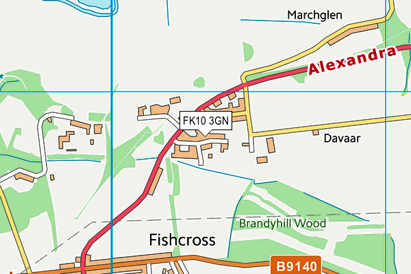 FK10 3GN map - OS VectorMap District (Ordnance Survey) FK10 3GN map - OS VectorMap District (Ordnance Survey)