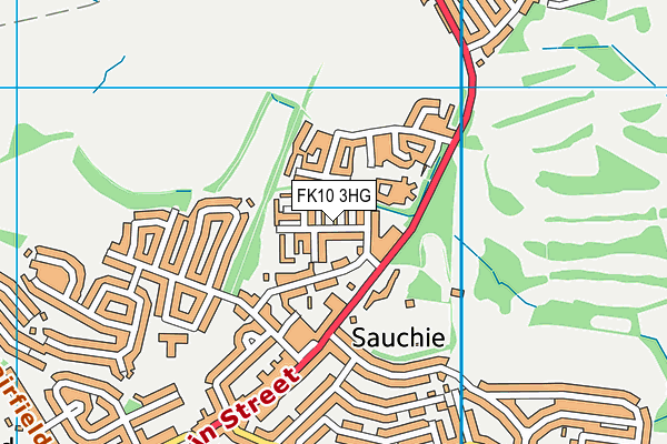 FK10 3HG map - OS VectorMap District (Ordnance Survey)