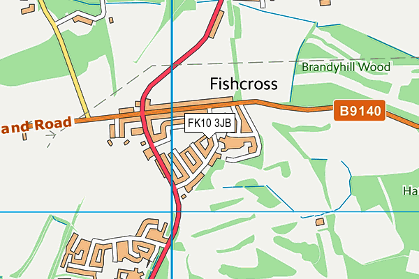 FK10 3JB map - OS VectorMap District (Ordnance Survey) FK10 3JB map - OS VectorMap District (Ordnance Survey)