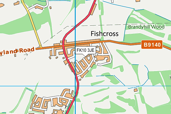 FK10 3JE map - OS VectorMap District (Ordnance Survey) FK10 3JE map - OS VectorMap District (Ordnance Survey)
