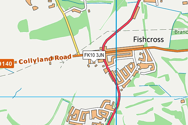 FK10 3JN map - OS VectorMap District (Ordnance Survey) FK10 3JN map - OS VectorMap District (Ordnance Survey)