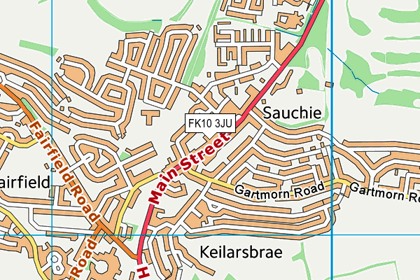 FK10 3JU map - OS VectorMap District (Ordnance Survey) FK10 3JU map - OS VectorMap District (Ordnance Survey)