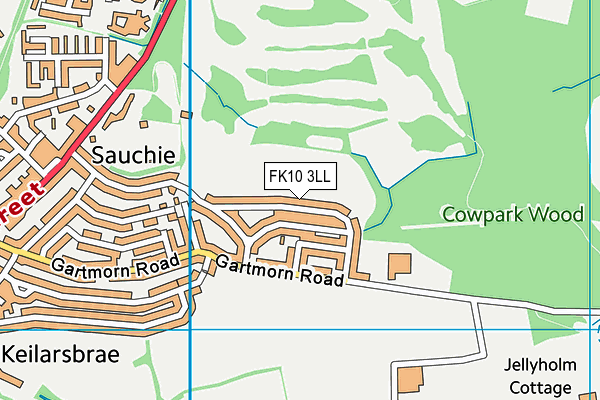 FK10 3LL map - OS VectorMap District (Ordnance Survey) FK10 3LL map - OS VectorMap District (Ordnance Survey)