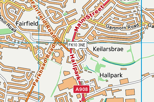 FK10 3NE map - OS VectorMap District (Ordnance Survey) FK10 3NE map - OS VectorMap District (Ordnance Survey)