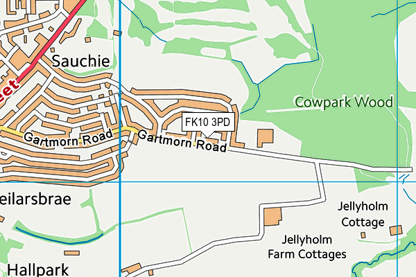 FK10 3PD map - OS VectorMap District (Ordnance Survey)