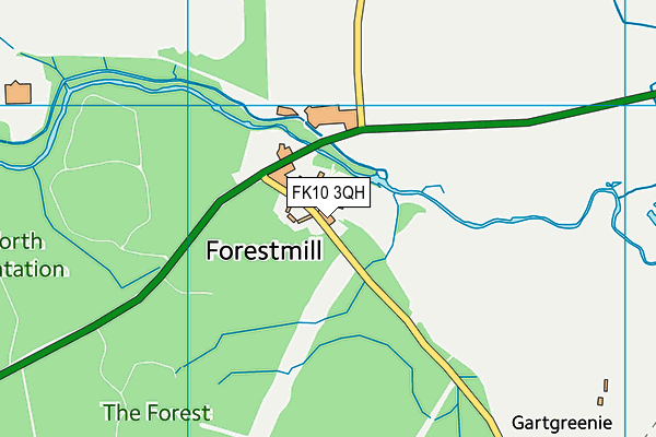 FK10 3QH map - OS VectorMap District (Ordnance Survey) FK10 3QH map - OS VectorMap District (Ordnance Survey)