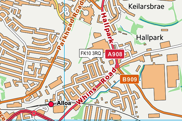 FK10 3RQ map - OS VectorMap District (Ordnance Survey) FK10 3RQ map - OS VectorMap District (Ordnance Survey)