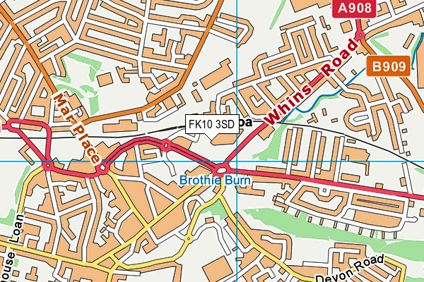 FK10 3SD map - OS VectorMap District (Ordnance Survey)