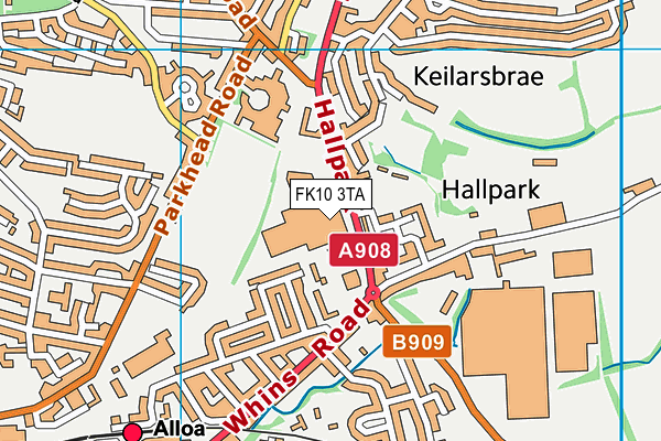FK10 3TA map - OS VectorMap District (Ordnance Survey)