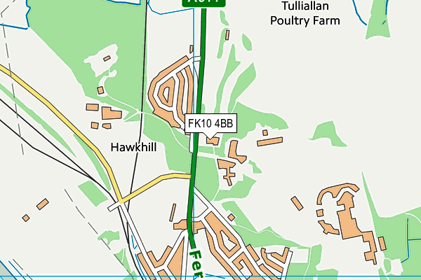 FK10 4BB map - OS VectorMap District (Ordnance Survey) FK10 4BB map - OS VectorMap District (Ordnance Survey)