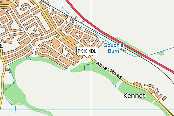 FK10 4DL map - OS VectorMap District (Ordnance Survey)