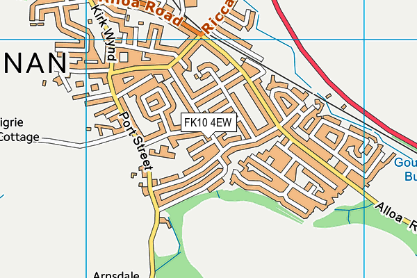 FK10 4EW map - OS VectorMap District (Ordnance Survey) FK10 4EW map - OS VectorMap District (Ordnance Survey)
