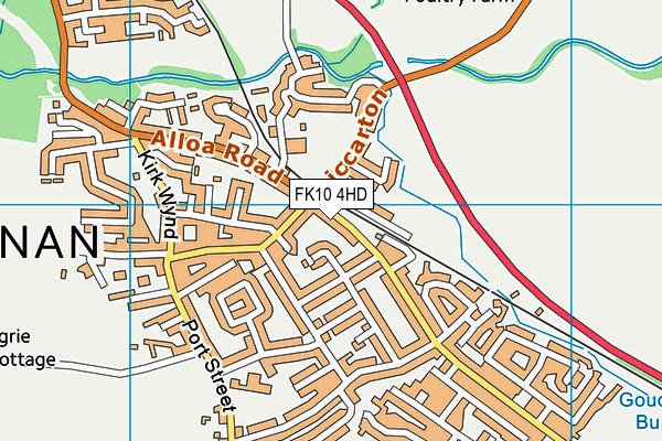 FK10 4HD map - OS VectorMap District (Ordnance Survey) FK10 4HD map - OS VectorMap District (Ordnance Survey)