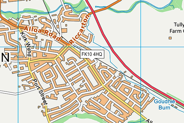 FK10 4HQ map - OS VectorMap District (Ordnance Survey) FK10 4HQ map - OS VectorMap District (Ordnance Survey)
