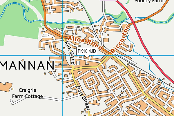 FK10 4JD map - OS VectorMap District (Ordnance Survey)