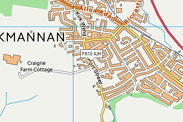 FK10 4JH map - OS VectorMap District (Ordnance Survey) FK10 4JH map - OS VectorMap District (Ordnance Survey)