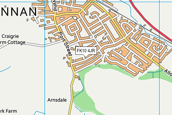 FK10 4JR map - OS VectorMap District (Ordnance Survey) FK10 4JR map - OS VectorMap District (Ordnance Survey)