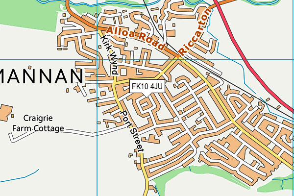 FK10 4JU map - OS VectorMap District (Ordnance Survey) FK10 4JU map - OS VectorMap District (Ordnance Survey)