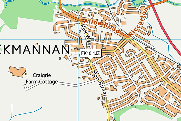 FK10 4JZ map - OS VectorMap District (Ordnance Survey) FK10 4JZ map - OS VectorMap District (Ordnance Survey)