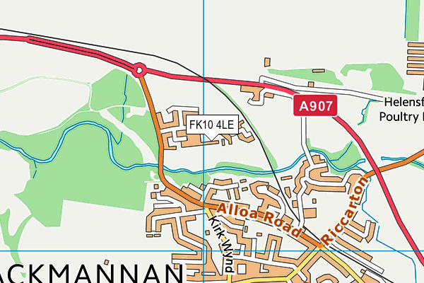 FK10 4LE map - OS VectorMap District (Ordnance Survey) FK10 4LE map - OS VectorMap District (Ordnance Survey)