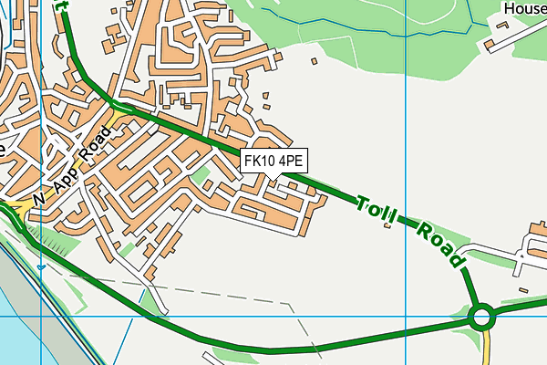 FK10 4PE map - OS VectorMap District (Ordnance Survey) FK10 4PE map - OS VectorMap District (Ordnance Survey)
