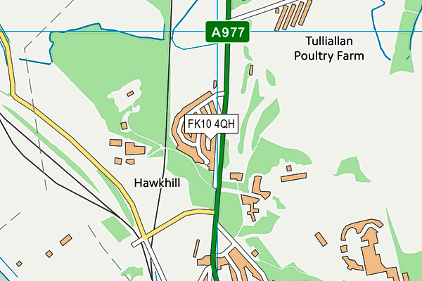 FK10 4QH map - OS VectorMap District (Ordnance Survey)