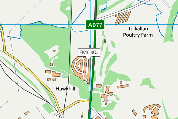 FK10 4QJ map - OS VectorMap District (Ordnance Survey)