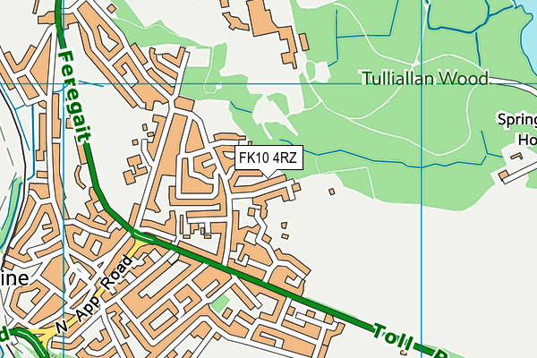FK10 4RZ map - OS VectorMap District (Ordnance Survey) FK10 4RZ map - OS VectorMap District (Ordnance Survey)