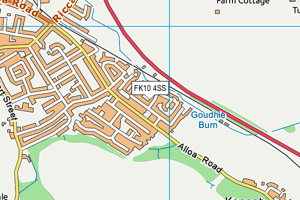FK10 4SS map - OS VectorMap District (Ordnance Survey)