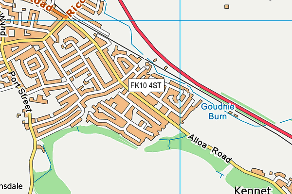 FK10 4ST map - OS VectorMap District (Ordnance Survey) FK10 4ST map - OS VectorMap District (Ordnance Survey)