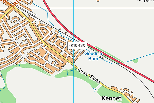 FK10 4SX map - OS VectorMap District (Ordnance Survey) FK10 4SX map - OS VectorMap District (Ordnance Survey)