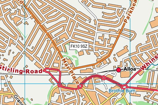 FK10 9SZ map - OS VectorMap District (Ordnance Survey) FK10 9SZ map - OS VectorMap District (Ordnance Survey)
