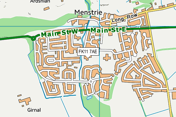 FK11 7AE map - OS VectorMap District (Ordnance Survey) FK11 7AE map - OS VectorMap District (Ordnance Survey)