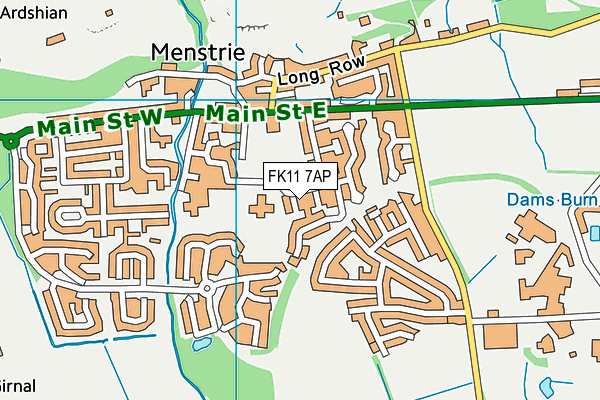 FK11 7AP map - OS VectorMap District (Ordnance Survey) FK11 7AP map - OS VectorMap District (Ordnance Survey)