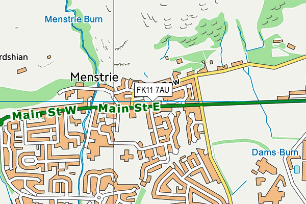 FK11 7AU map - OS VectorMap District (Ordnance Survey)