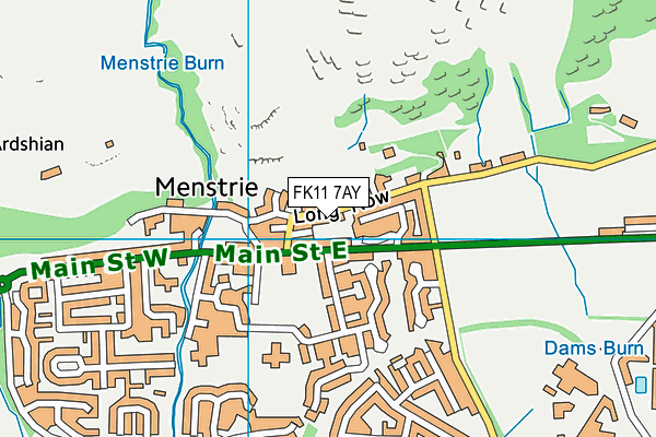 FK11 7AY map - OS VectorMap District (Ordnance Survey) FK11 7AY map - OS VectorMap District (Ordnance Survey)