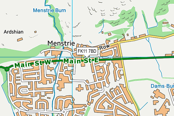 FK11 7BD map - OS VectorMap District (Ordnance Survey) FK11 7BD map - OS VectorMap District (Ordnance Survey)