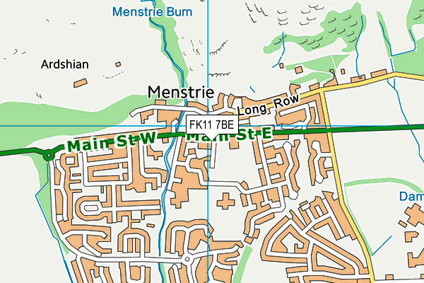 FK11 7BE map - OS VectorMap District (Ordnance Survey) FK11 7BE map - OS VectorMap District (Ordnance Survey)