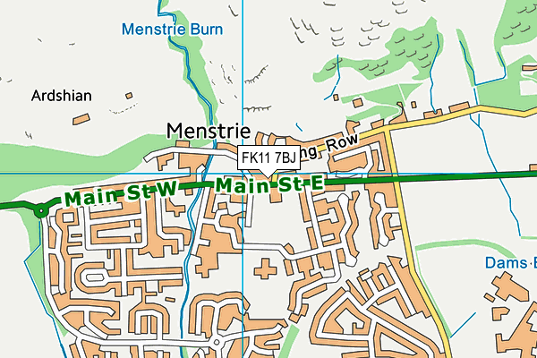 FK11 7BJ map - OS VectorMap District (Ordnance Survey) FK11 7BJ map - OS VectorMap District (Ordnance Survey)
