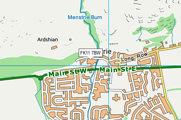 FK11 7BW map - OS VectorMap District (Ordnance Survey) FK11 7BW map - OS VectorMap District (Ordnance Survey)
