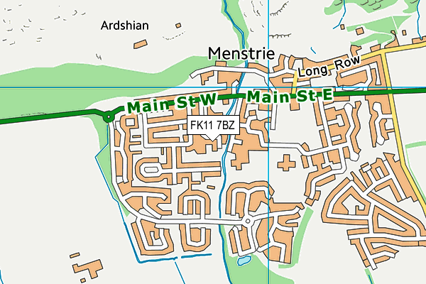FK11 7BZ map - OS VectorMap District (Ordnance Survey) FK11 7BZ map - OS VectorMap District (Ordnance Survey)