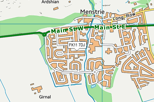 FK11 7DJ map - OS VectorMap District (Ordnance Survey) FK11 7DJ map - OS VectorMap District (Ordnance Survey)