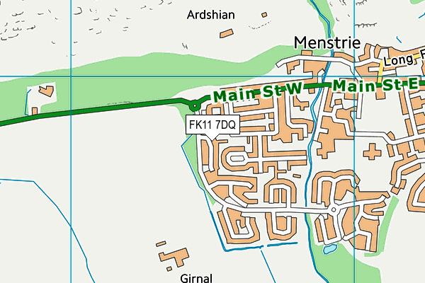 FK11 7DQ map - OS VectorMap District (Ordnance Survey) FK11 7DQ map - OS VectorMap District (Ordnance Survey)