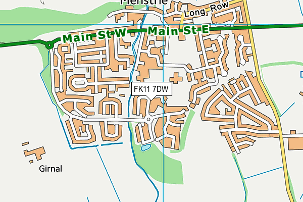 FK11 7DW map - OS VectorMap District (Ordnance Survey) FK11 7DW map - OS VectorMap District (Ordnance Survey)