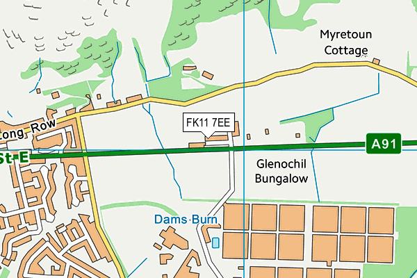 FK11 7EE map - OS VectorMap District (Ordnance Survey) FK11 7EE map - OS VectorMap District (Ordnance Survey)
