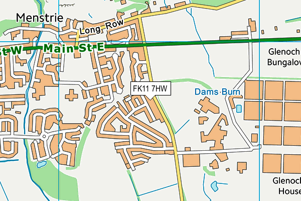FK11 7HW map - OS VectorMap District (Ordnance Survey)